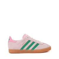 adidas Gazelle Athletic Shoe - Big Kid Clear Pink / Court Green Bliss