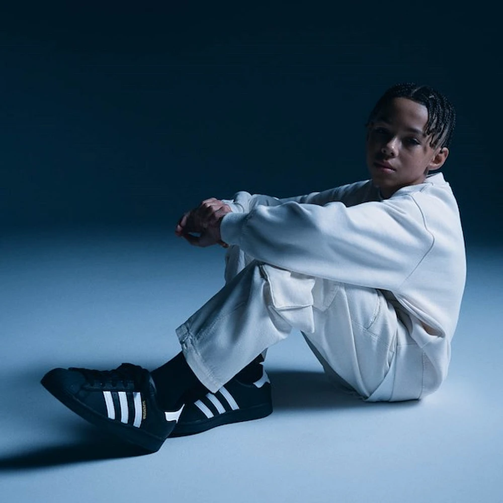 Chaussure athlétique adidas Superstar II - Enfants Noire / Blanche