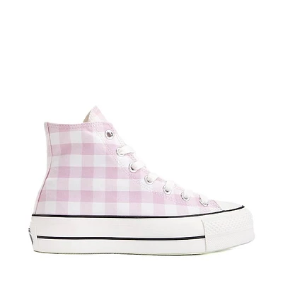 Womens Converse Chuck Taylor All Star Lift High-Top Sneaker - Pink Gingham