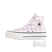 Womens Converse Chuck Taylor All Star Lift High-Top Sneaker - Pink Gingham