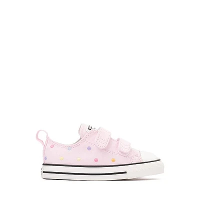 Converse Chuck Taylor All Star 2V Lo Sneaker - Baby / Toddler Pink Polka Dots