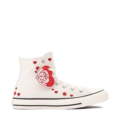 Womens Converse Chuck Taylor All Star Hearts And Roses High-Top Sneaker - White