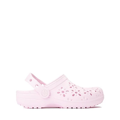 Crocs Classic Floral Cut-Out Clog - Little Kid / Big Pink Milk
