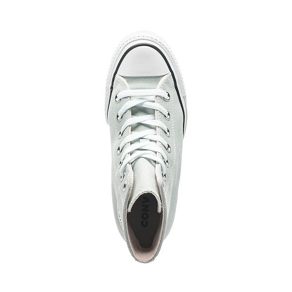 Basket compensée classique Converse Chuck Taylor All Star pour femmes - Vert de gris
