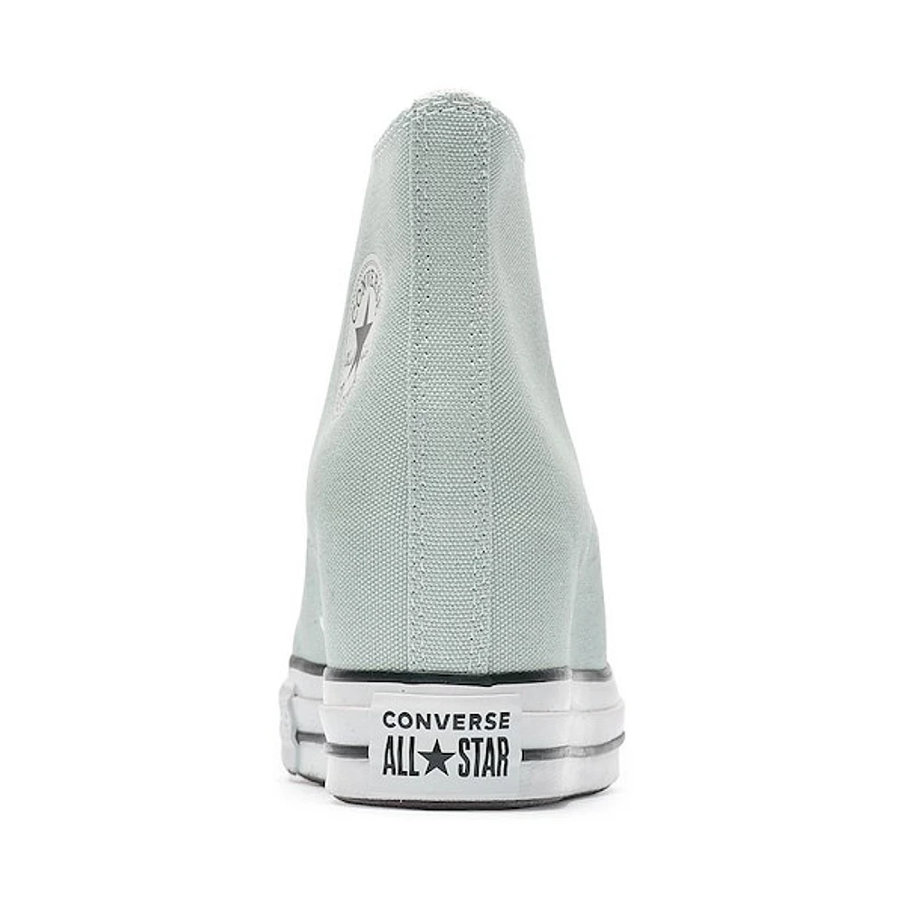 Basket compensée classique Converse Chuck Taylor All Star pour femmes - Vert de gris