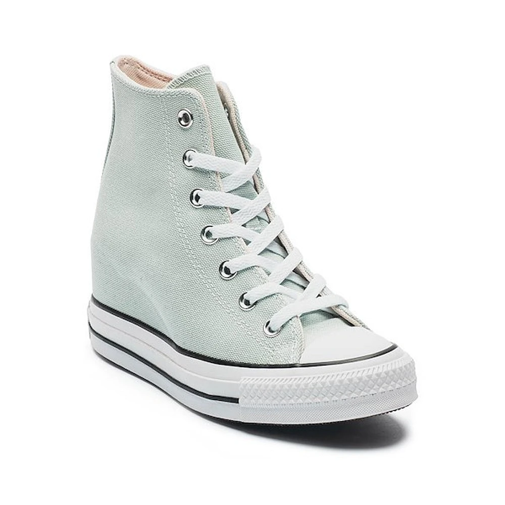 Basket compensée classique Converse Chuck Taylor All Star pour femmes - Vert de gris