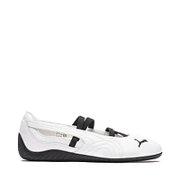 Womens PUMA Speedcat Ballet Leather Sneaker - White / Black