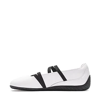 Womens PUMA Speedcat Ballet Leather Sneaker - White / Black