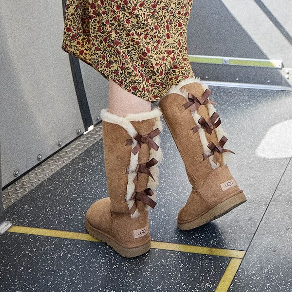 Womens UGG® Bailey Bow II Tall Boot - Chestnut