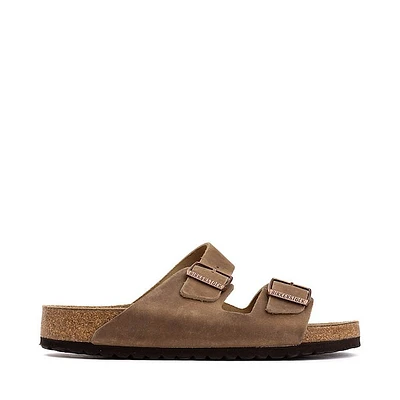 Mens Birkenstock Arizona Soft Footbed Slide Sandal - Tobacco