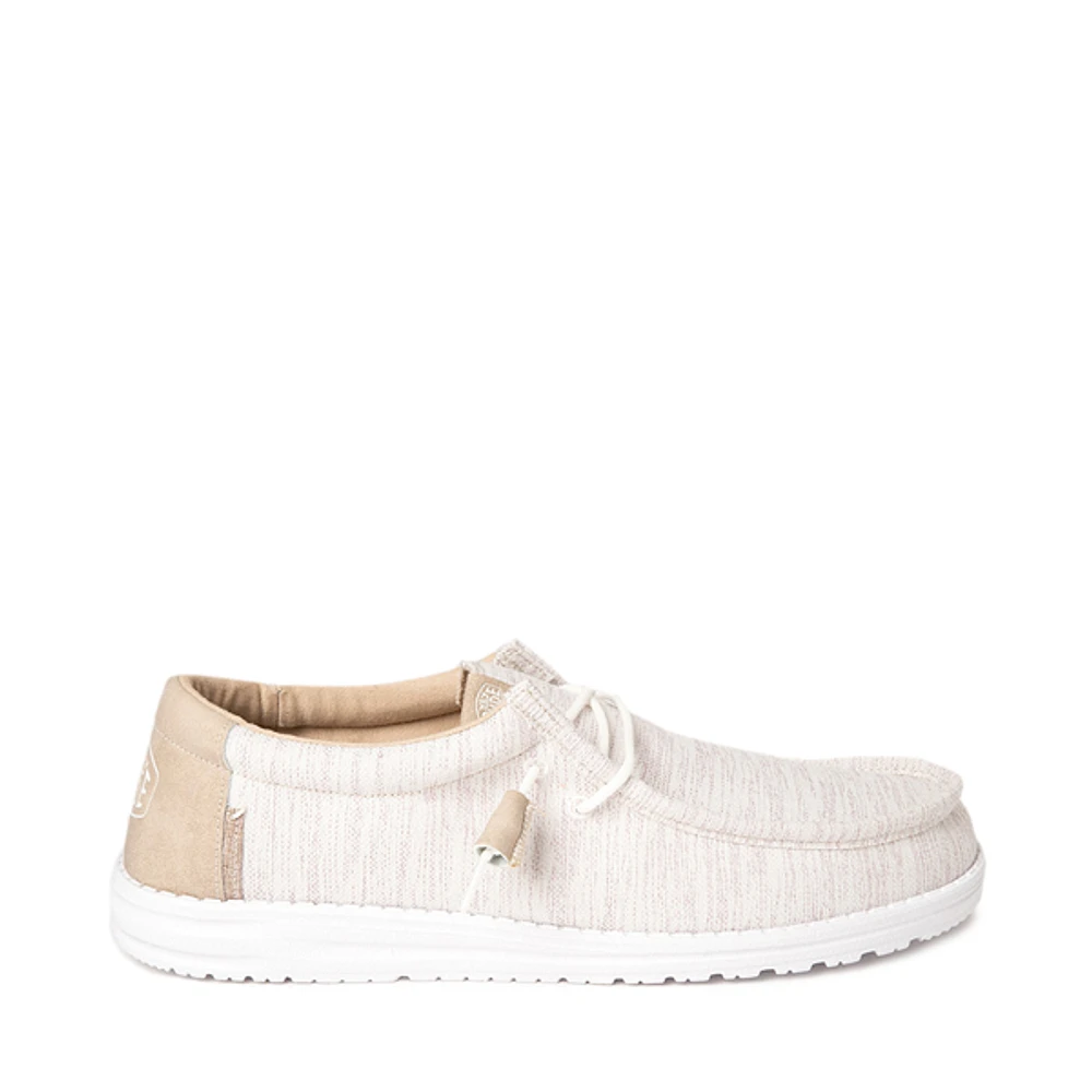 Mens HEYDUDE Wally Ascend Casual Shoe - Ivory