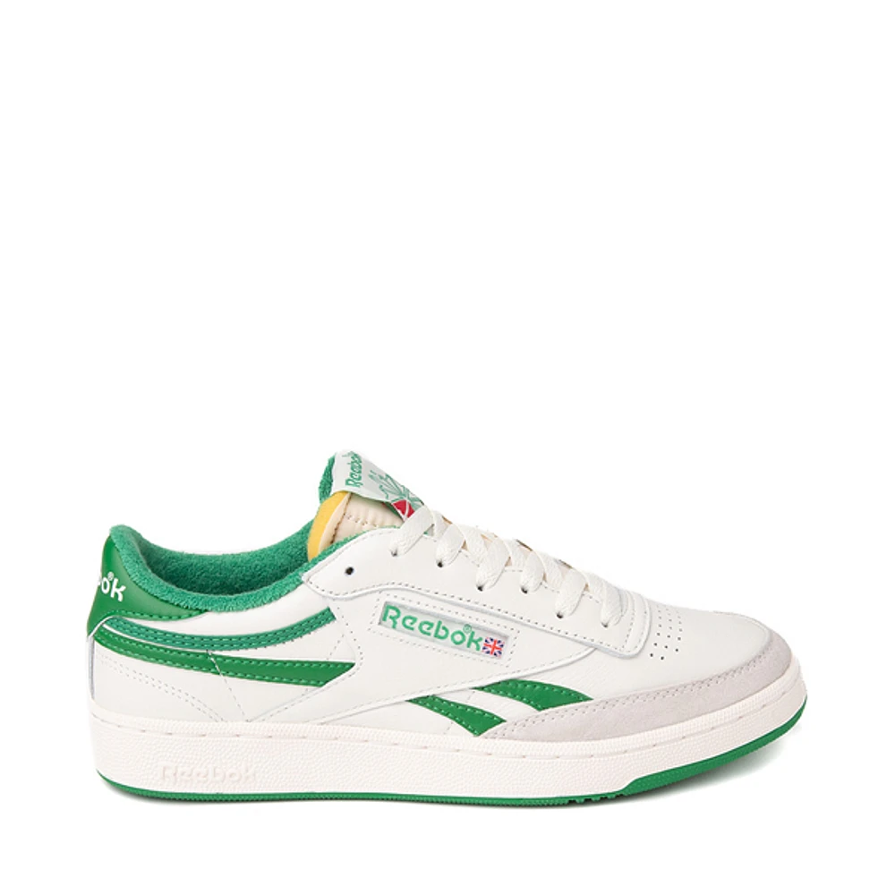 Mens Reebok Club C Revenge Vintage Athletic Shoe - Cream / Green