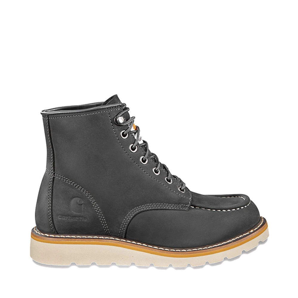 Womens Carhartt® 6" Moc-Toe Wedge Boot - Dark Gray
