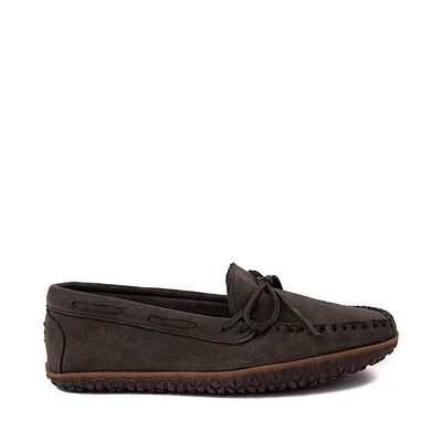 Mens Minnetonka Tie Tread Moccasin - Grey