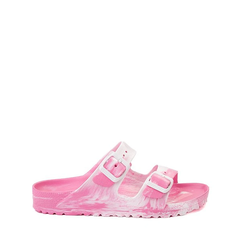 Birkenstock Arizona EVA Slide Sandal - Little Kid Candy Pink / White