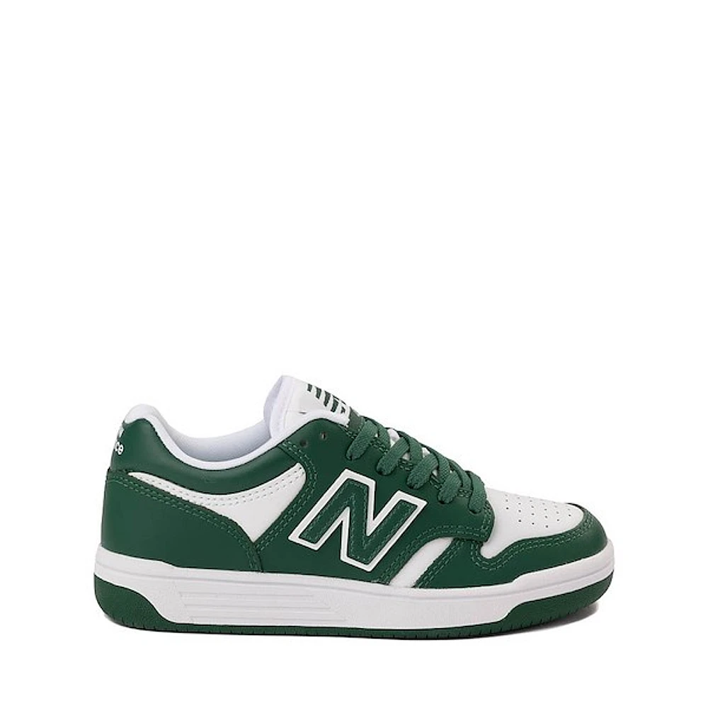 New Balance 480 Athletic Shoe - Big Kid Team Forest Green / White