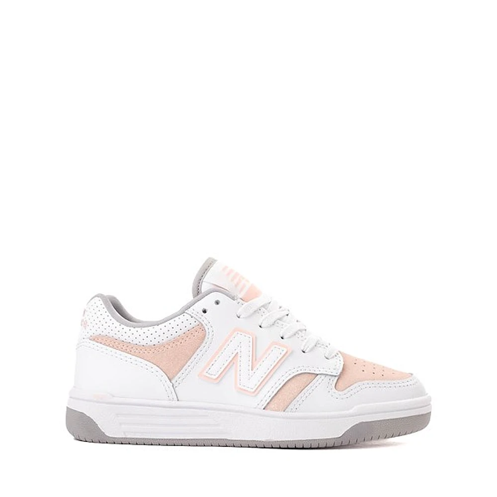 New Balance 480 Athletic Shoe - Little Kid - White / Pink Haze