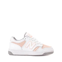New Balance 480 Athletic Shoe - Big Kid White / Pink Haze