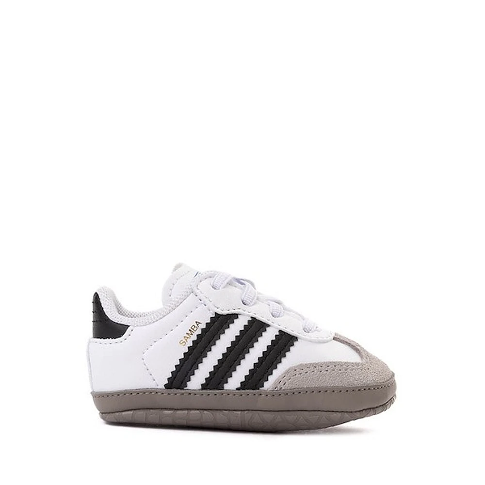 adidas Samba Crib Shoe - Baby White / Core Black Clear Granite