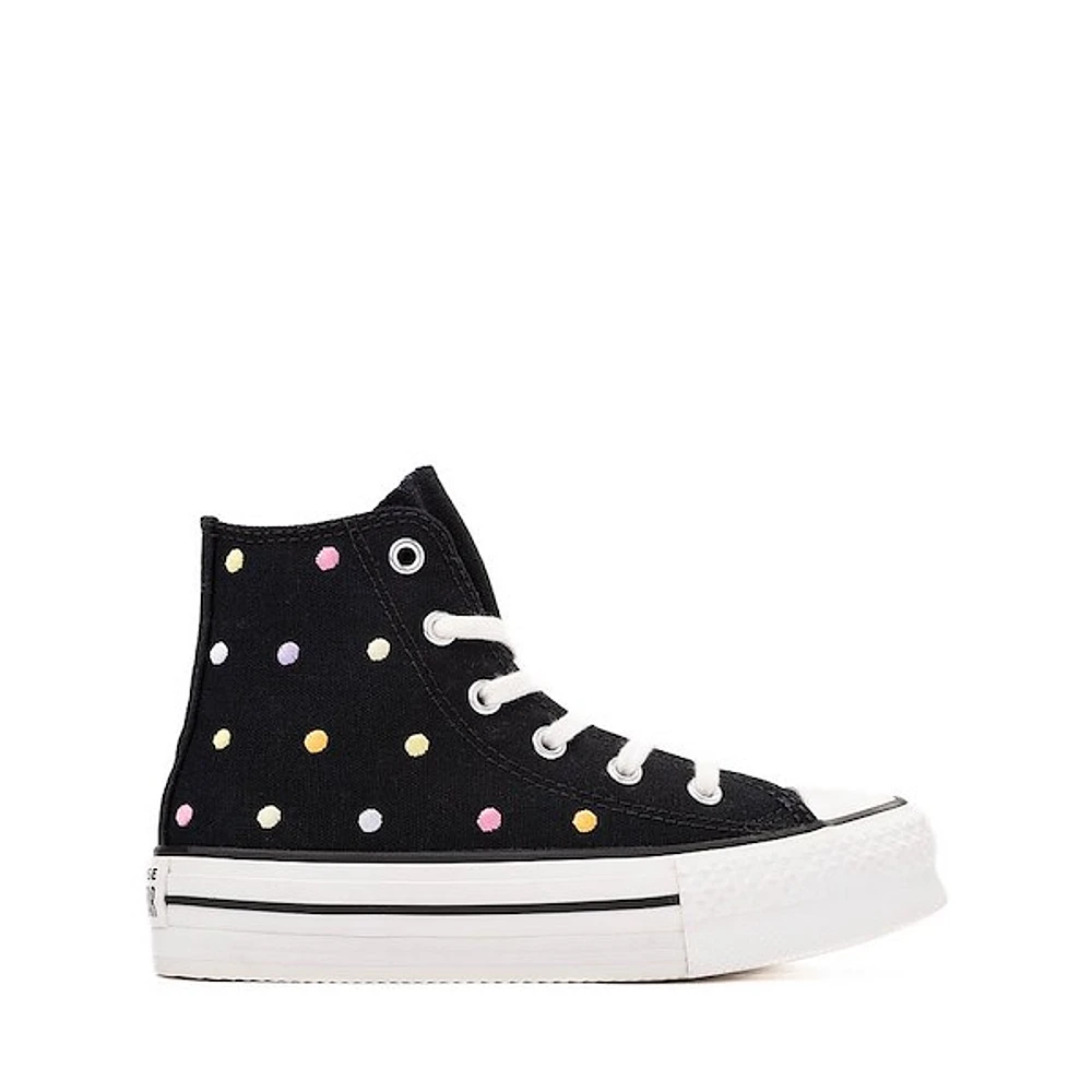 Converse Chuck Taylor All Star Lift High-Top Sneaker - Little Kid Black / Polka Dots