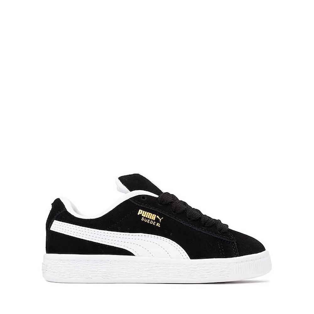 PUMA Suede XL Sneaker - Little Kid / Big Black White