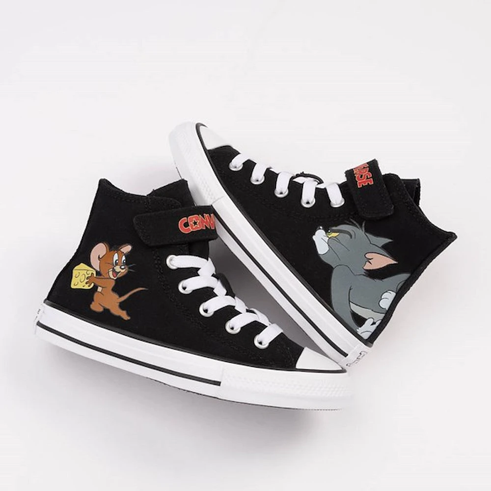 Converse x Tom and Jerry Chuck Taylor All Star Easy-On High-Top Sneaker - Little Kid Black