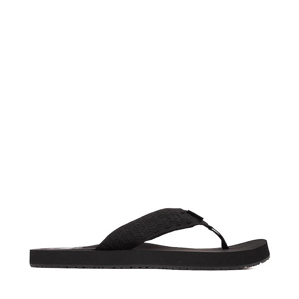 Mens Reef Smoothy Sandal - Black