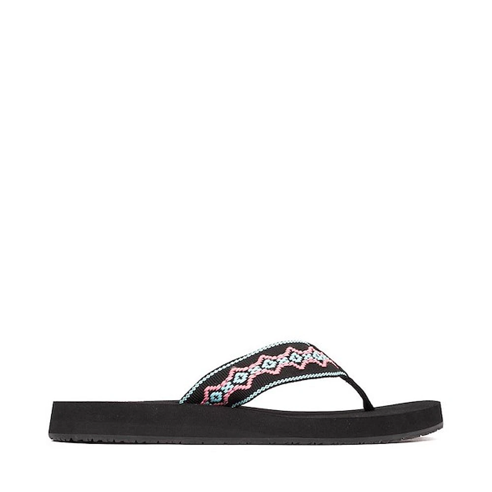 Womens Reef Sandy Slide Sandal - Black / Multicolor