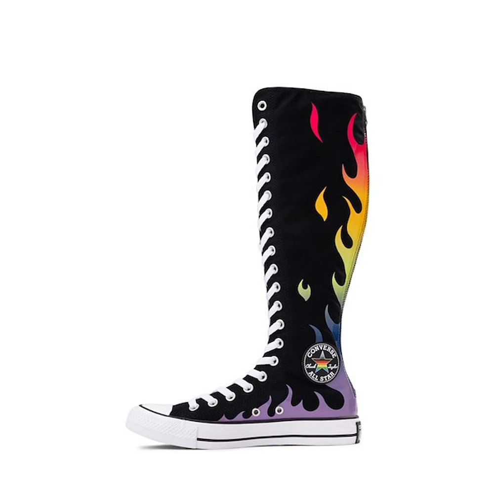 Converse Pride Chuck Taylor All Star XX-Hi Sneaker - Black / Rainbow Flame