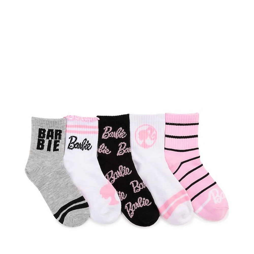 Barbie&trade Ruffle Crew Socks 5 Pack - Little Kid - Multicolor