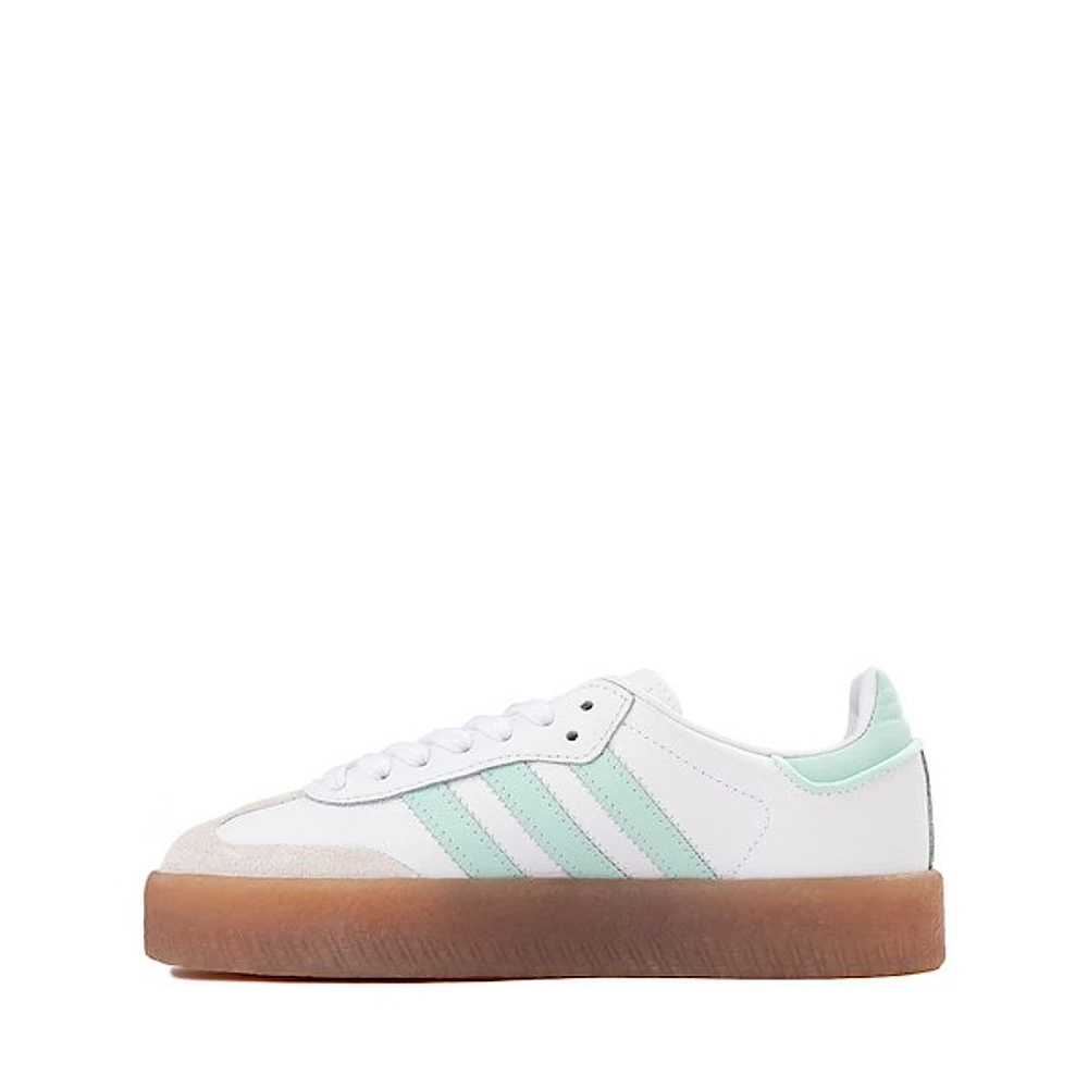 adidas Sambae Athletic Shoe - Big Kid White / Clear Mint Gold