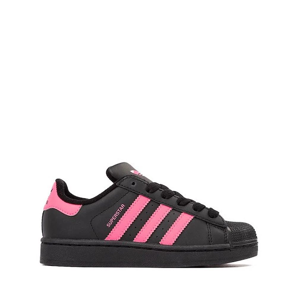 adidas Superstar II Athletic Shoe - Little Kid Black / Lucid Pink