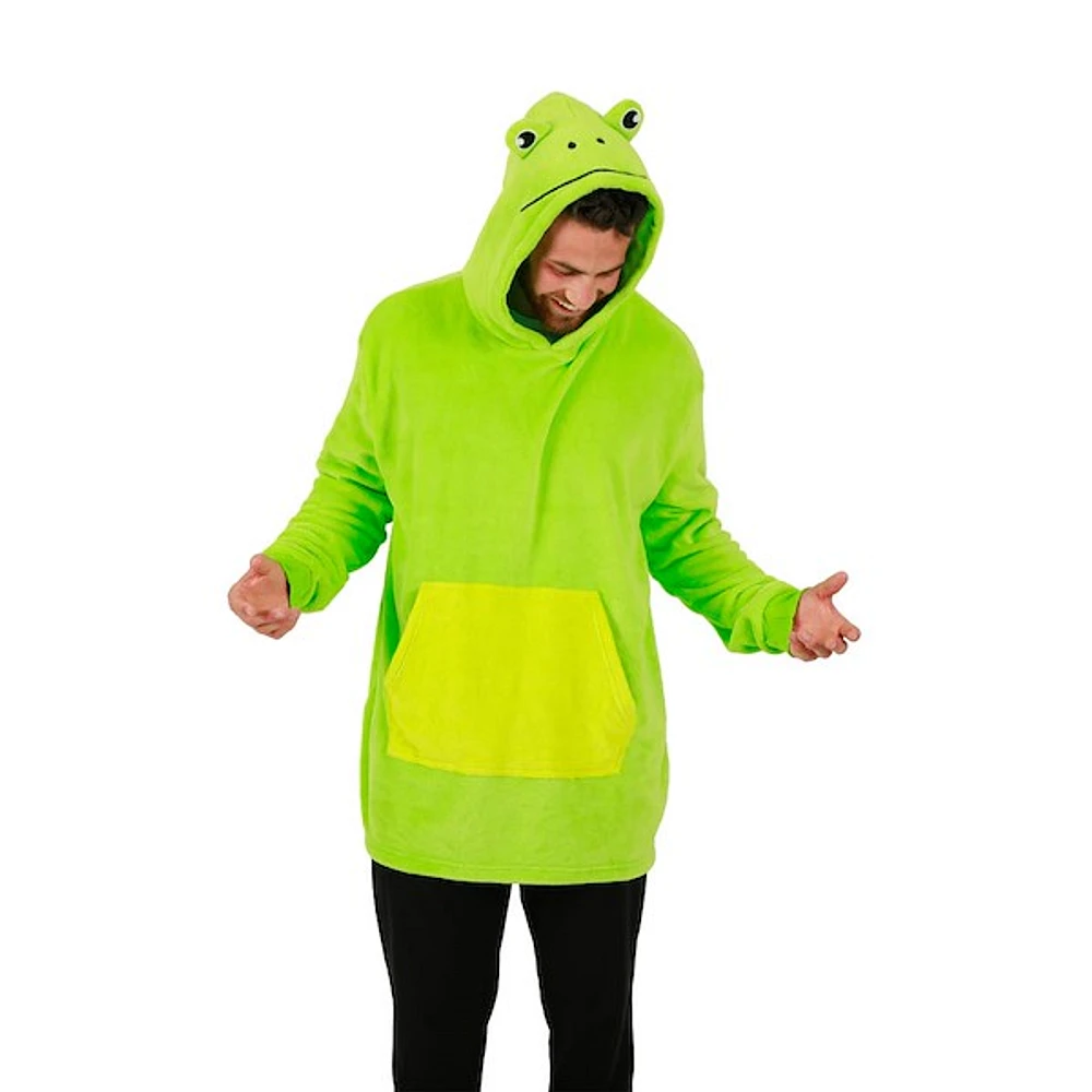 Frog Hooded Blanket - Green