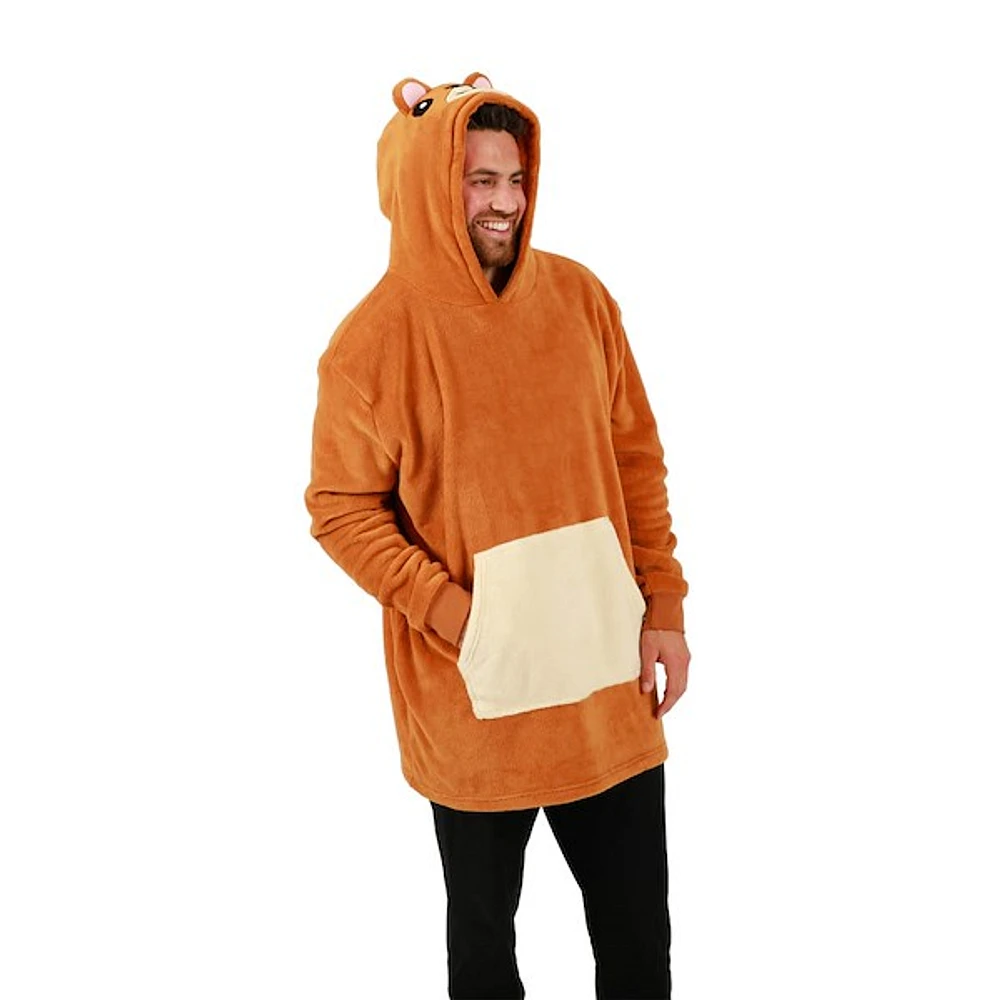 Bear Hooded Blanket - Brown