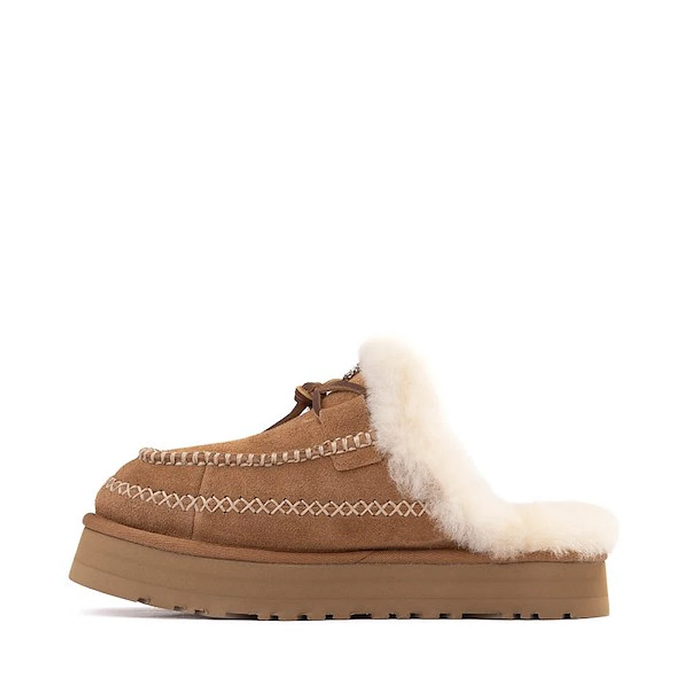 Womens UGG® Disquette Alpine Platform Clog - Chestnut