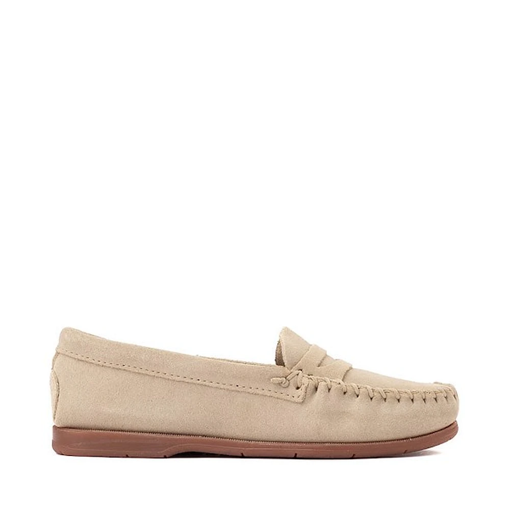 Womens Minnetonka Mellony Penny Loafer - Stone