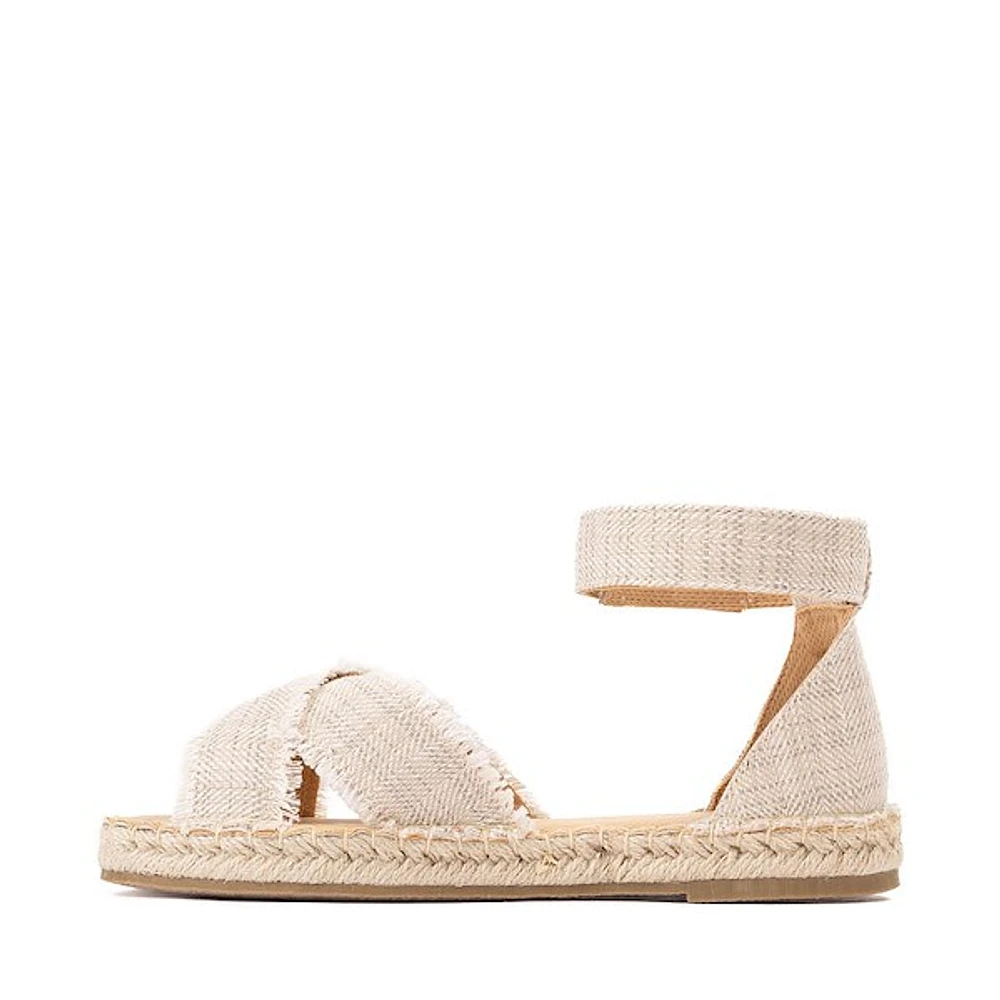 Womens Minnetonka Pemma Espadrille Sandal - Tan Herringbone