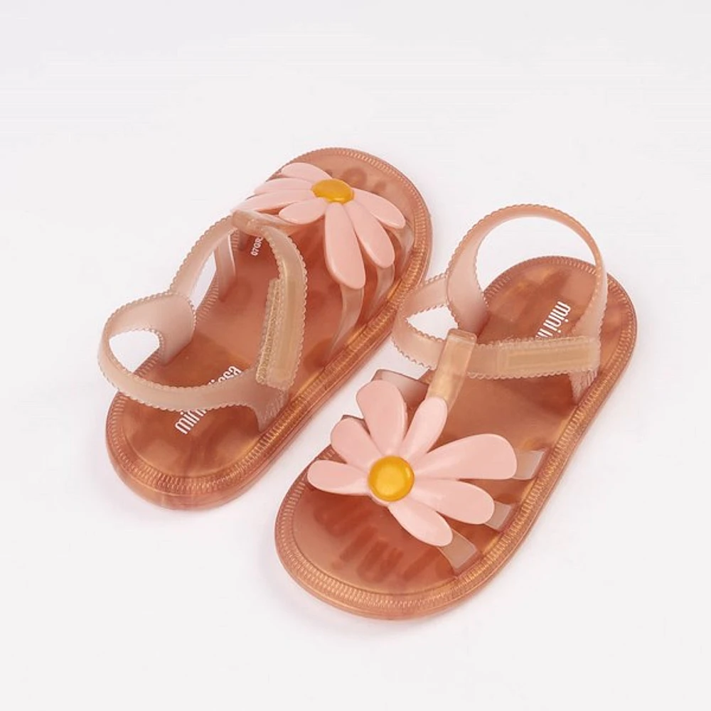 Mini Melissa Hip Bloomy Sandal - Toddler / Little Kid Pearly Brown