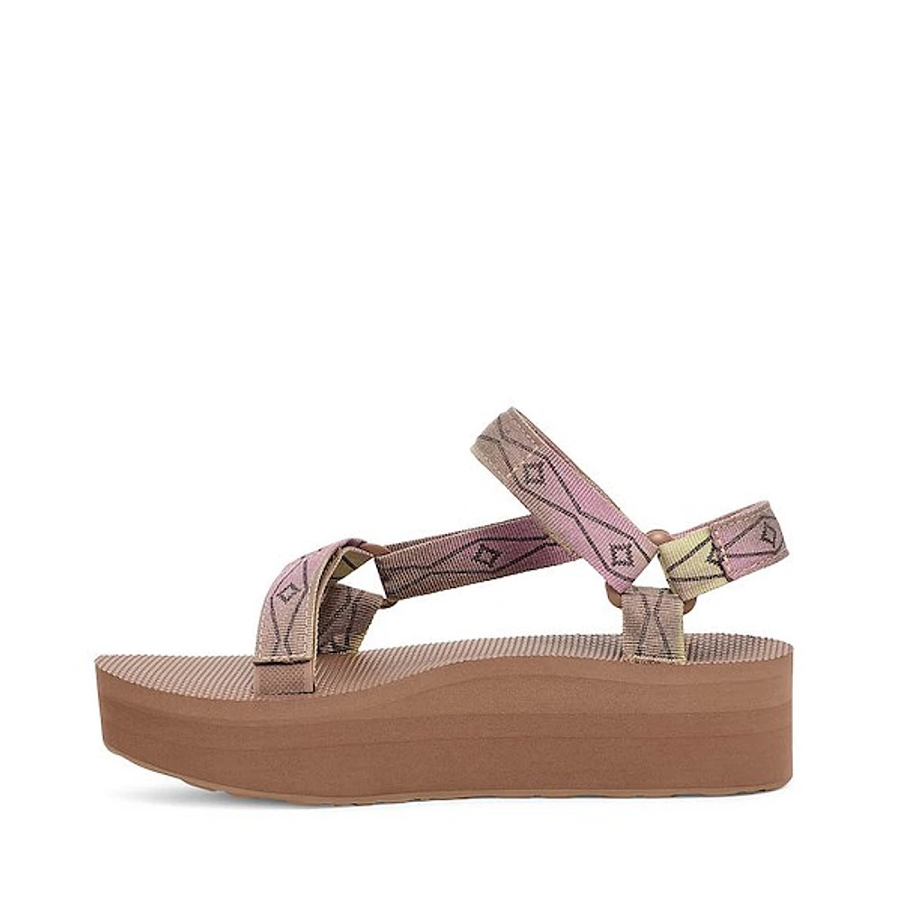 Womens Teva Flatform Universal Sunscape Sandal - Waterless Neutral