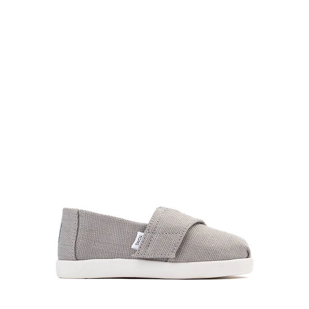 TOMS Alpargata Slip-On Casual Shoe - Baby / Toddler Little Kid Drizzle Grey