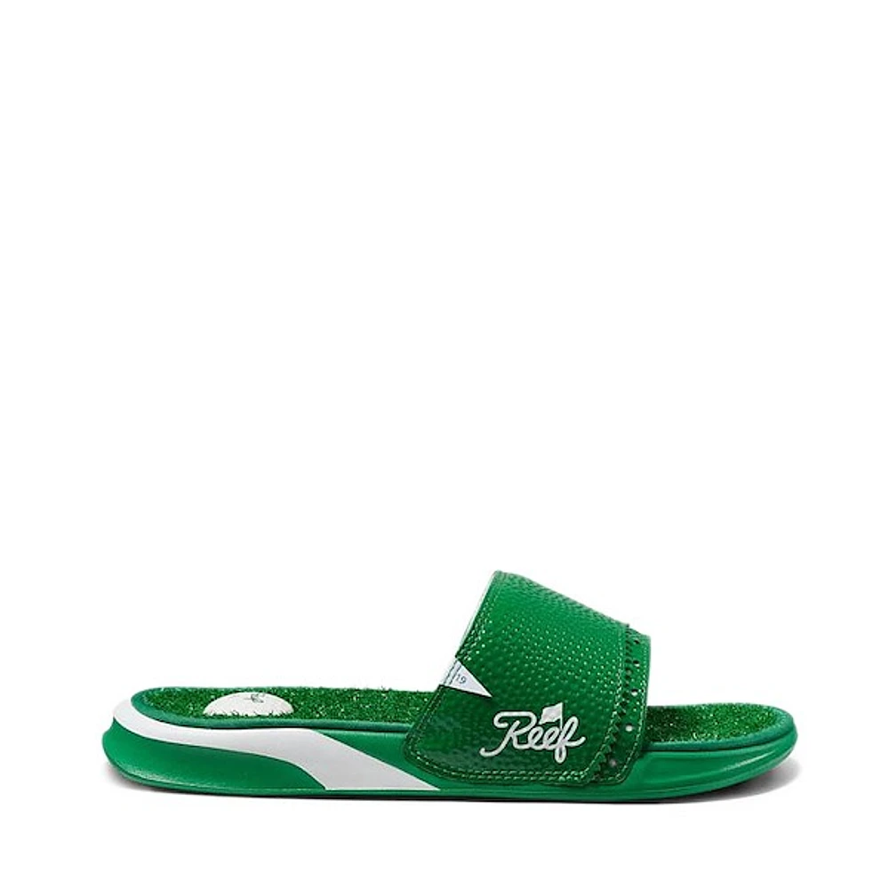 Mens Reef Mulligan Slide Sandal - Green