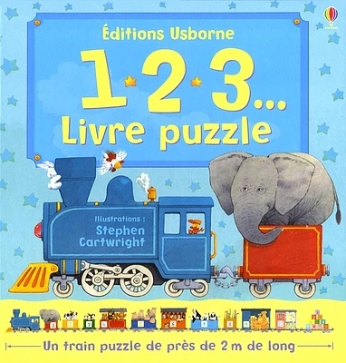 1, 2, 3... livre puzzle : un train puzzle de près de 2 m de long