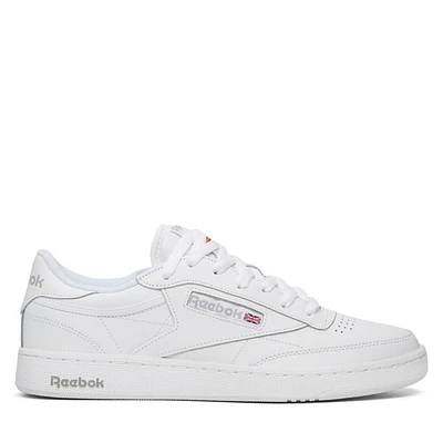 Reebok Men's Club C 85 Sneakers White, Leather