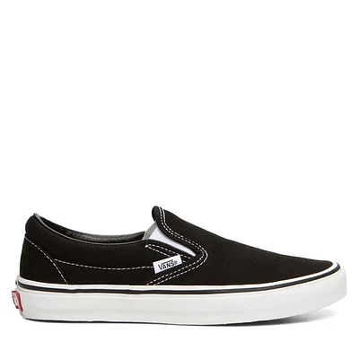 Vans Classic Slip-Ons Black / Misc, Womens Mens Leather