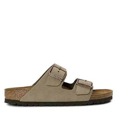 Birkenstock Women's Arizona Soft Footbed Sandals Taupe, / EU Suede