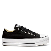 Converse Women's Lift Low Top Platform Sneakers Black Misc, Canvas
