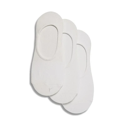 Floyd Women's 3 Pair Pack of Socks in White, Polyester