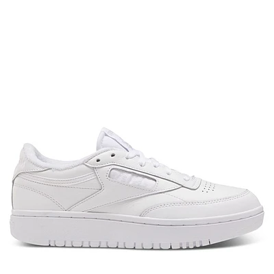 Reebok Women's Club C Double Sneakers White, Leather