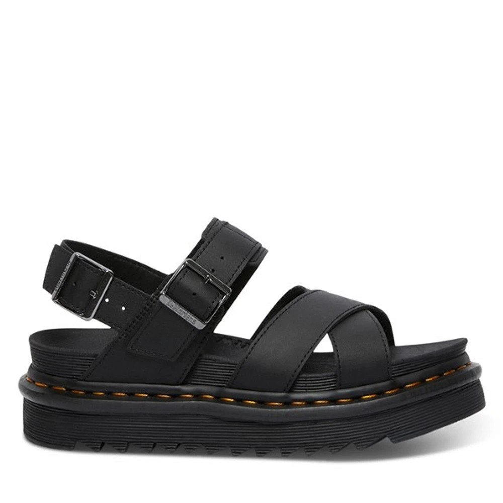 Dr. Martens Women's Voss Platform Sandals Black, Leather
