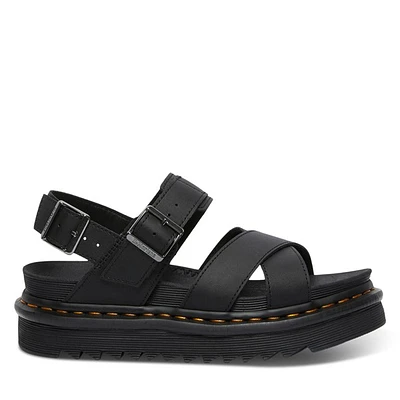 Dr. Martens Women's Voss Platform Sandals Black, Leather